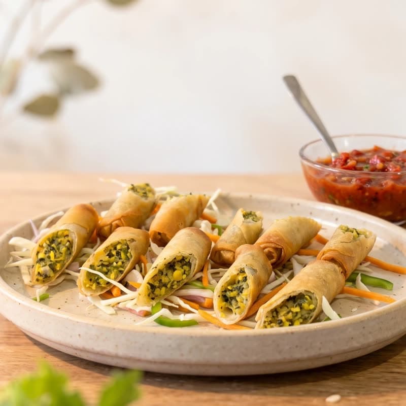 Cheesy Veg Cigar Rolls